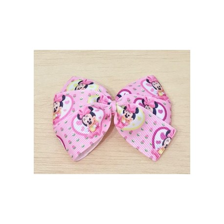 LAZO ROSA BEBE MINNIE MOUSE BABY FLORES